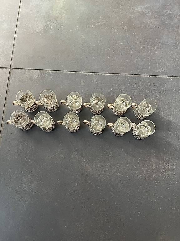 Gläser: Set 12 Bicchierini in metallo vintage – Gebraucht aus Minusio von son_mrf5 3
