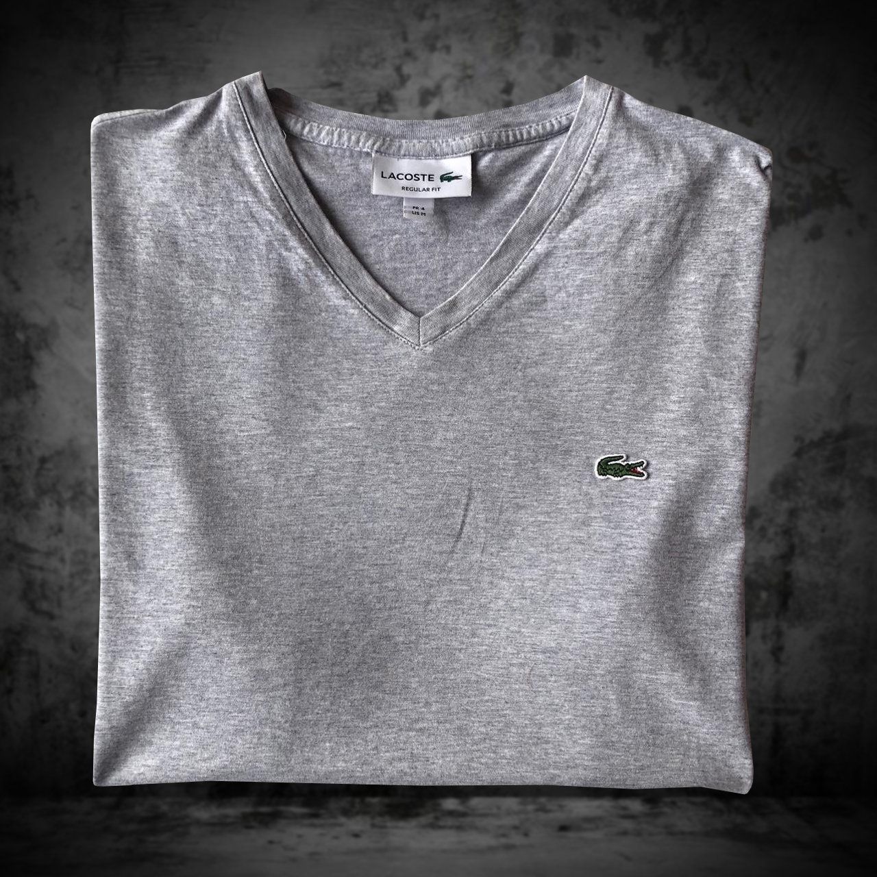 Lacoste T-shirt: T-Shirt Lacoste Regular Fit Grey Men M – Usato da Genève venduto da ang_7j7j 2
