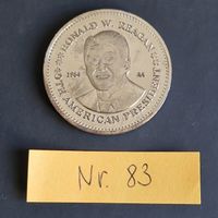 Medaille aus Neusilber R. W. Reagan 1984