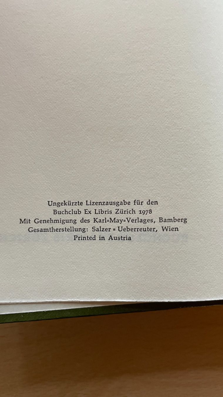 Libri: Winnetou 3 Karl May – Usato da Glattfelden venduto da flomiking 2