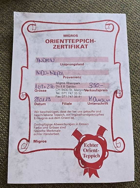 Tapis: Orientalischer Teppich Grün – D'occasion à Diepoldsau par Borgon 2