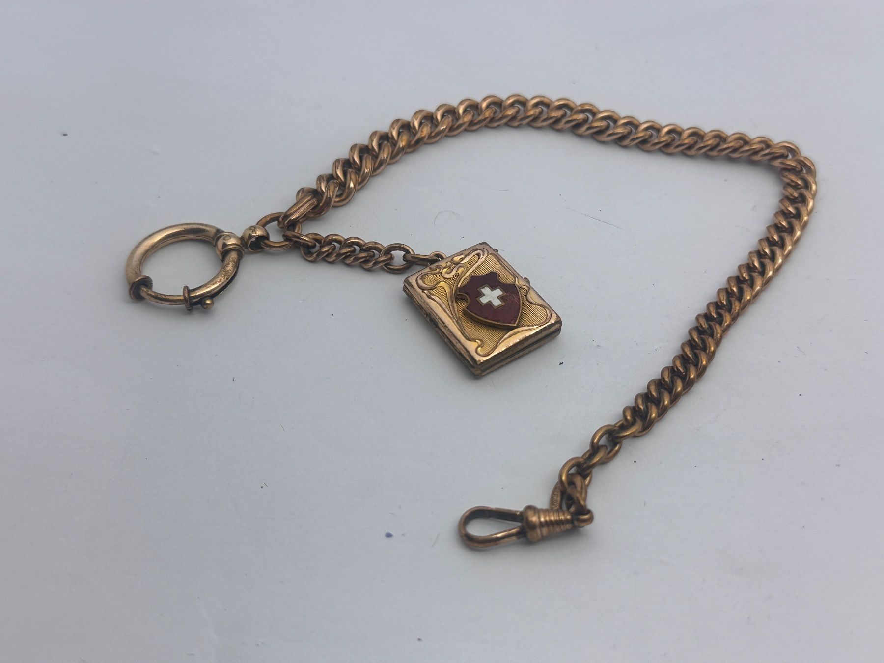 Altri accessori per orologi: Taschenuhrkette mit Bildermedaillon – Usato da Brüttisellen venduto da AlphaOmega05