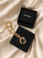 CHANEL CC Halskette Gold/Schwarz