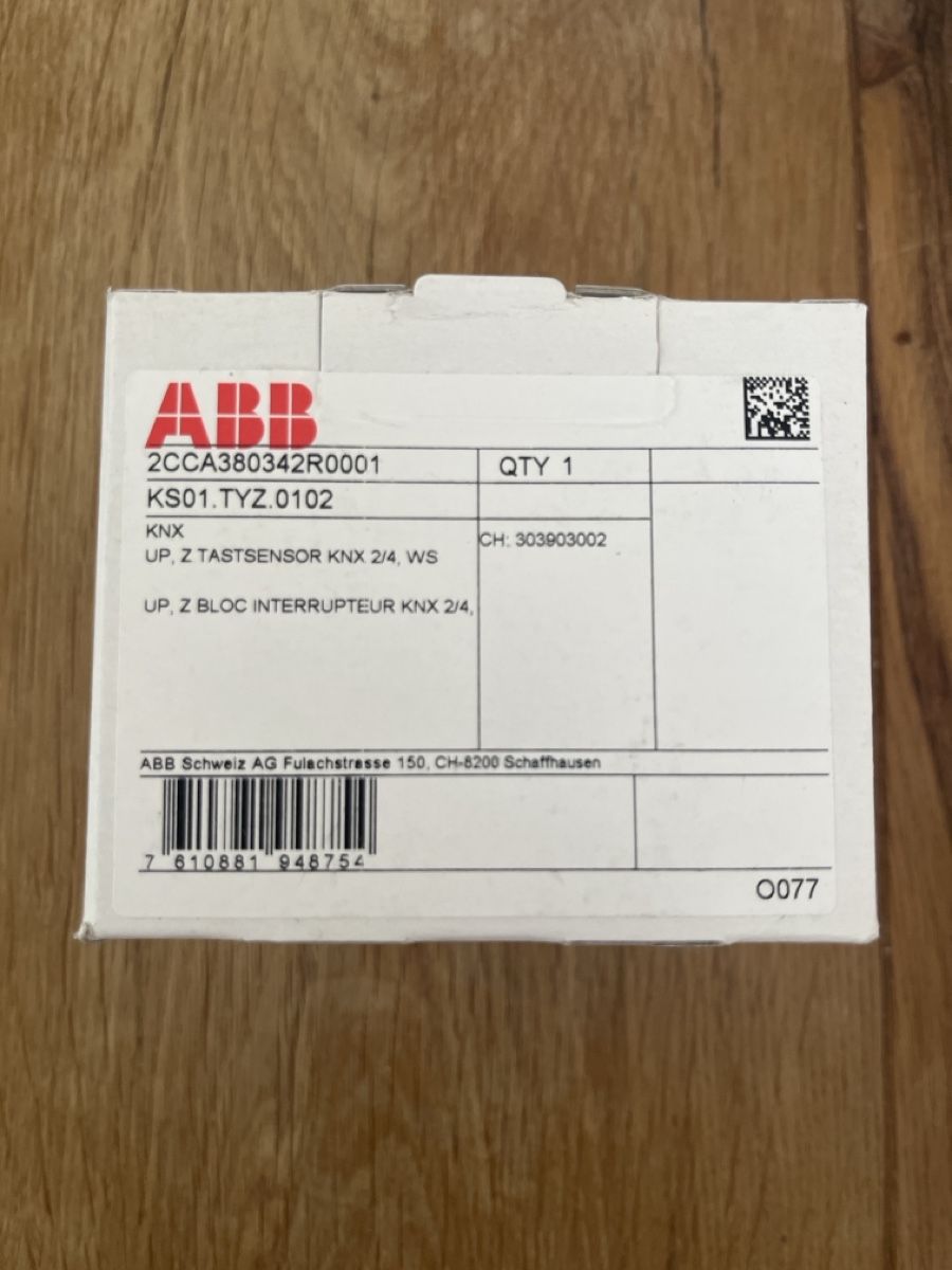 ABB Interruttori: ABB SIDUS KNX Tastsensor 2/4 KS01.TYZ.0102 Weiss – Nuovo (secondo la descrizione) da Zürich venduto da ila_nbb6 1