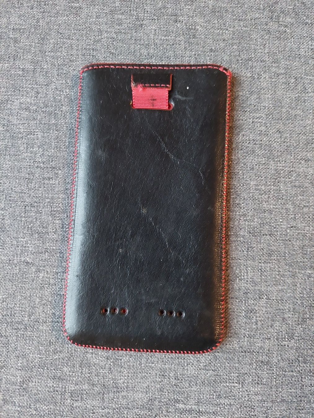 Cover & Protezioni schermo: Handytasche Leder Schwarz mit Rausziehband – Usato da Beckenried venduto da Havacola 1