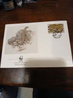WWF Jersey timbre lézard, 1er jour, enveloppe illustrée!