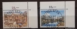 ET) 589-590, Europamarken ET Vollstempel Kt. 9.-