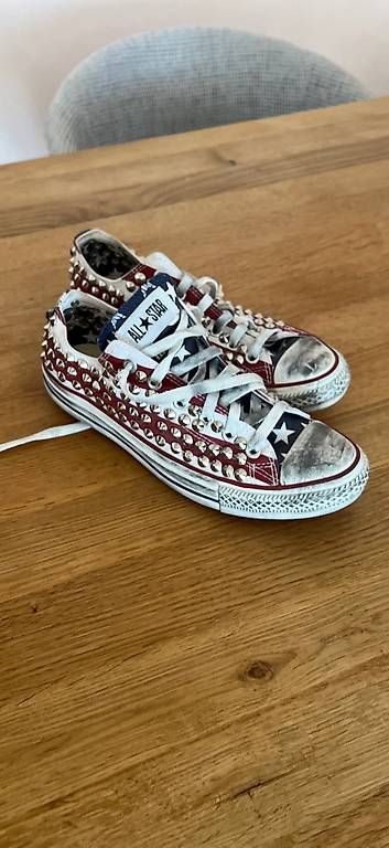 Scarpe da uomo: Custom Made Chucks - 1x getragen – Nuovo e nell'imballaggio originale da Schoenenwerd venduto da gia_6ksb