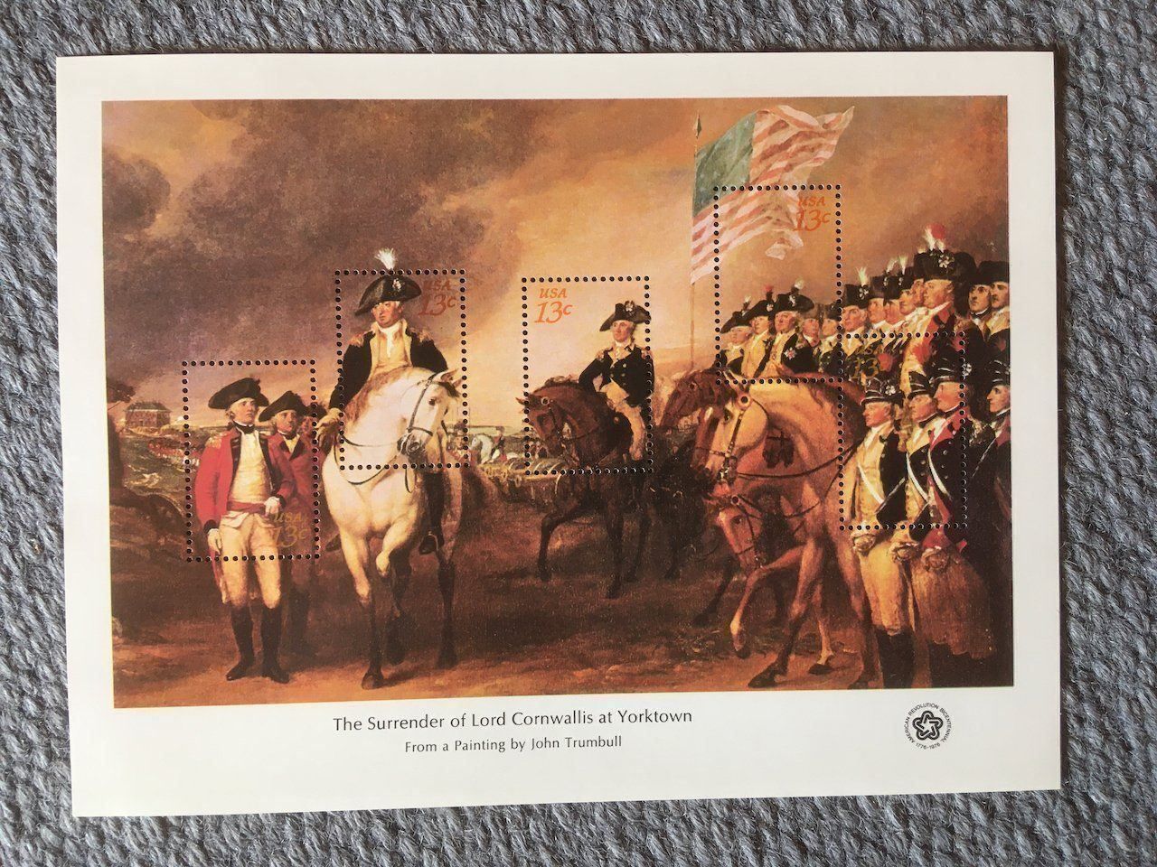 Tutti i francobolli: USA 4 Sonderblocks Bicentennial 1976 ** – Usato da Nesslau venduto da zueri6 2