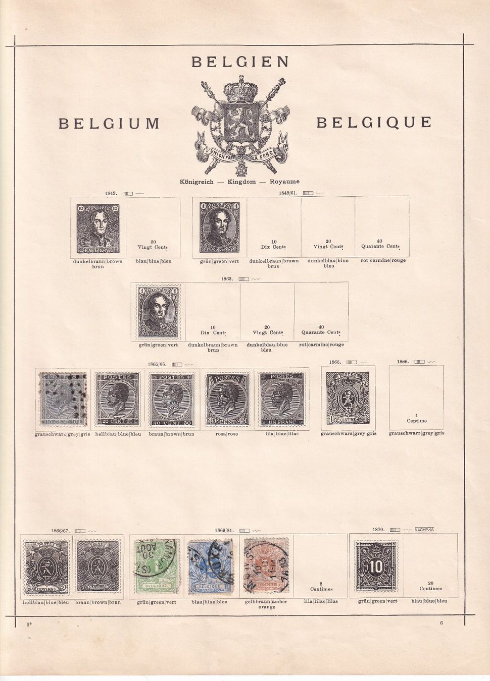 Tutti i francobolli: Restsammlung Belgien ab 1869 - 1905 – Usato da Birsfelden venduto da chr_yq2g
