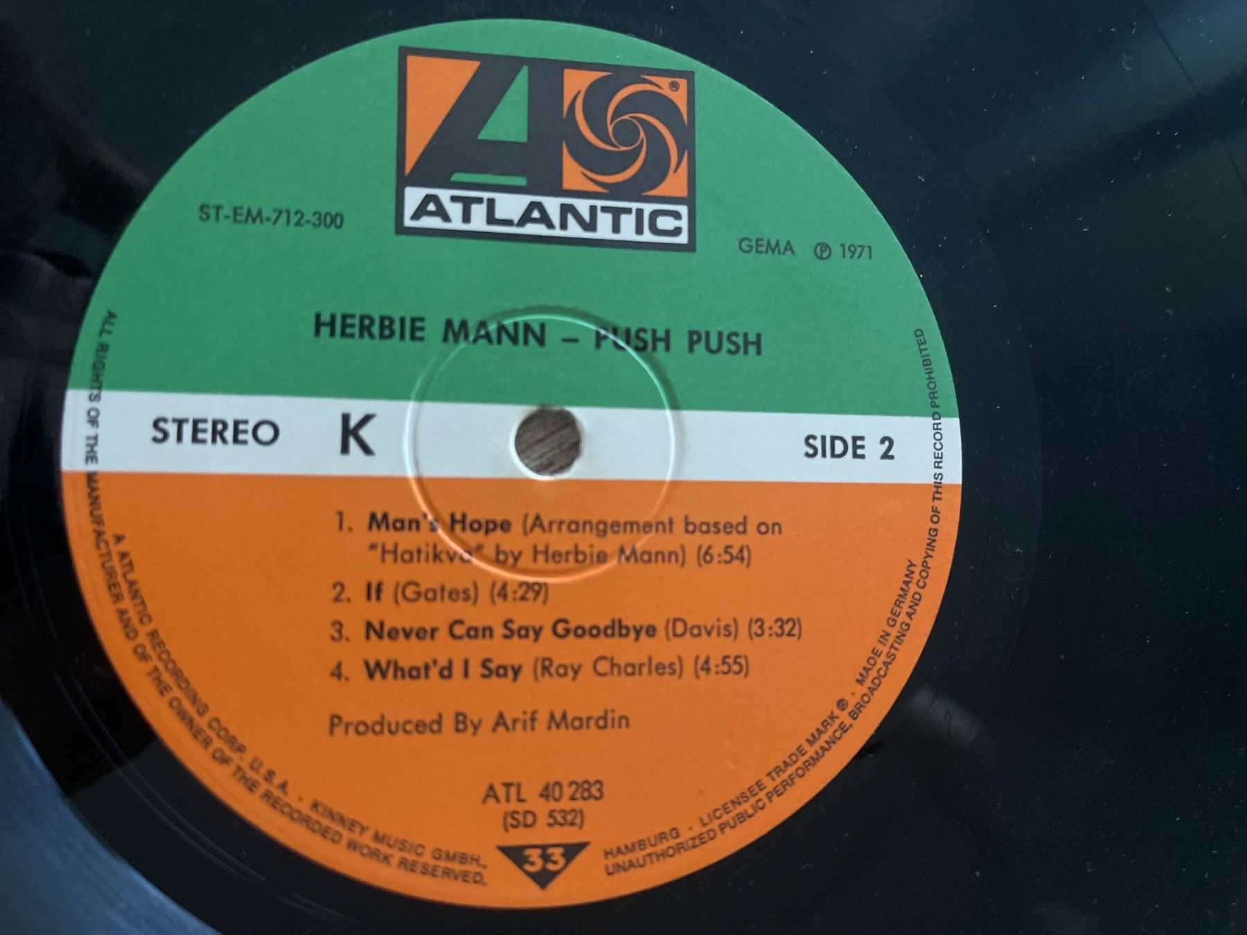 Vinyles: A668/Herbie Mann Push Push – D'occasion à Frutigen par Philippe_jsp 2