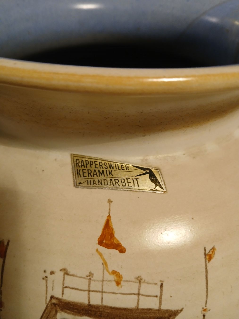 Vasi & Recipienti: Vase décorative vintage avec château, objet de collection – Usato da Corcelles-Payerne venduto da evalyne 2