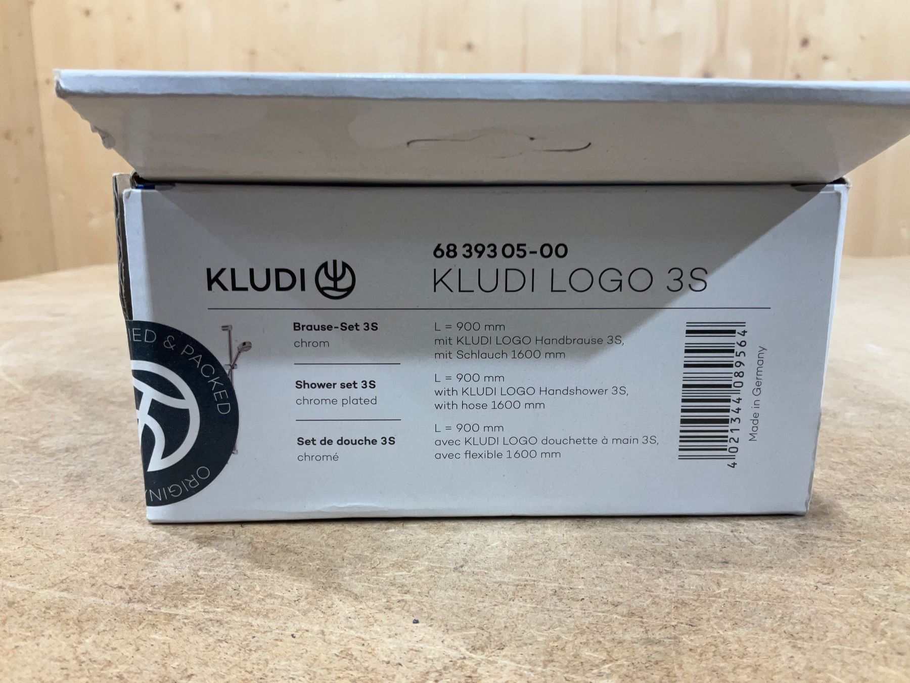 Soffioni doccia: 566 Kludi LOGO Brause-Set 3S 90 cm – Nuovo e nell'imballaggio originale da Derendingen venduto da Meisterstuecke 5