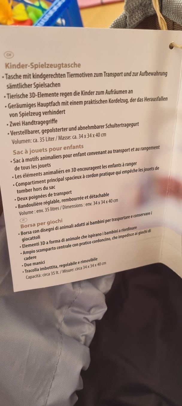 Giocattoli: Spielzeug-Tasche – Nuovo (secondo la descrizione) da egliswil venduto da Maggy6 2