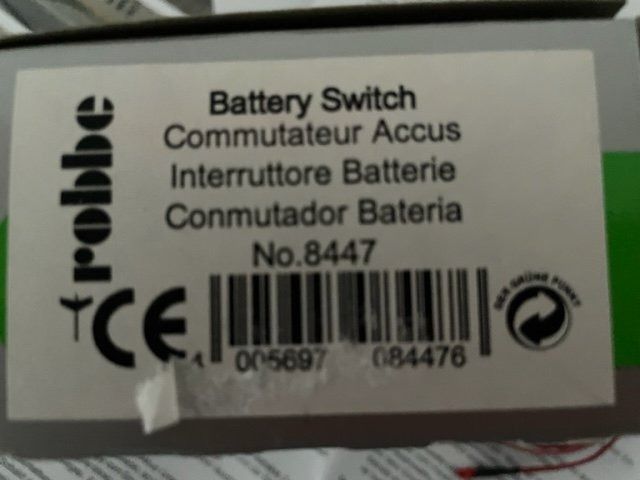 Robbe RC Modellbau: Battery-Switch / Sicherheitsumschalter – Neu und originalverpackt aus Würenlingen von Delfinli1