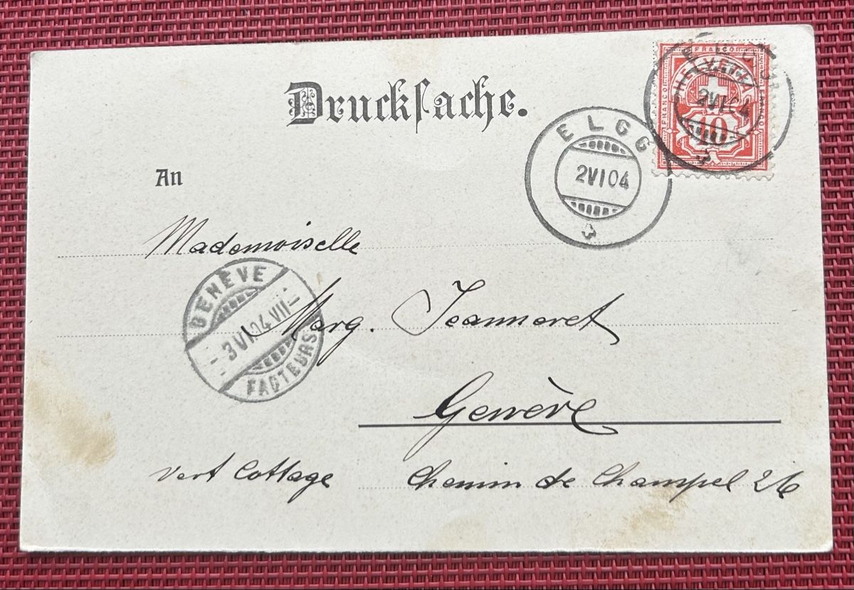 Cartoline postali: Gruss aus Elgg 1904 – Usato da Horw venduto da Tellbub 1