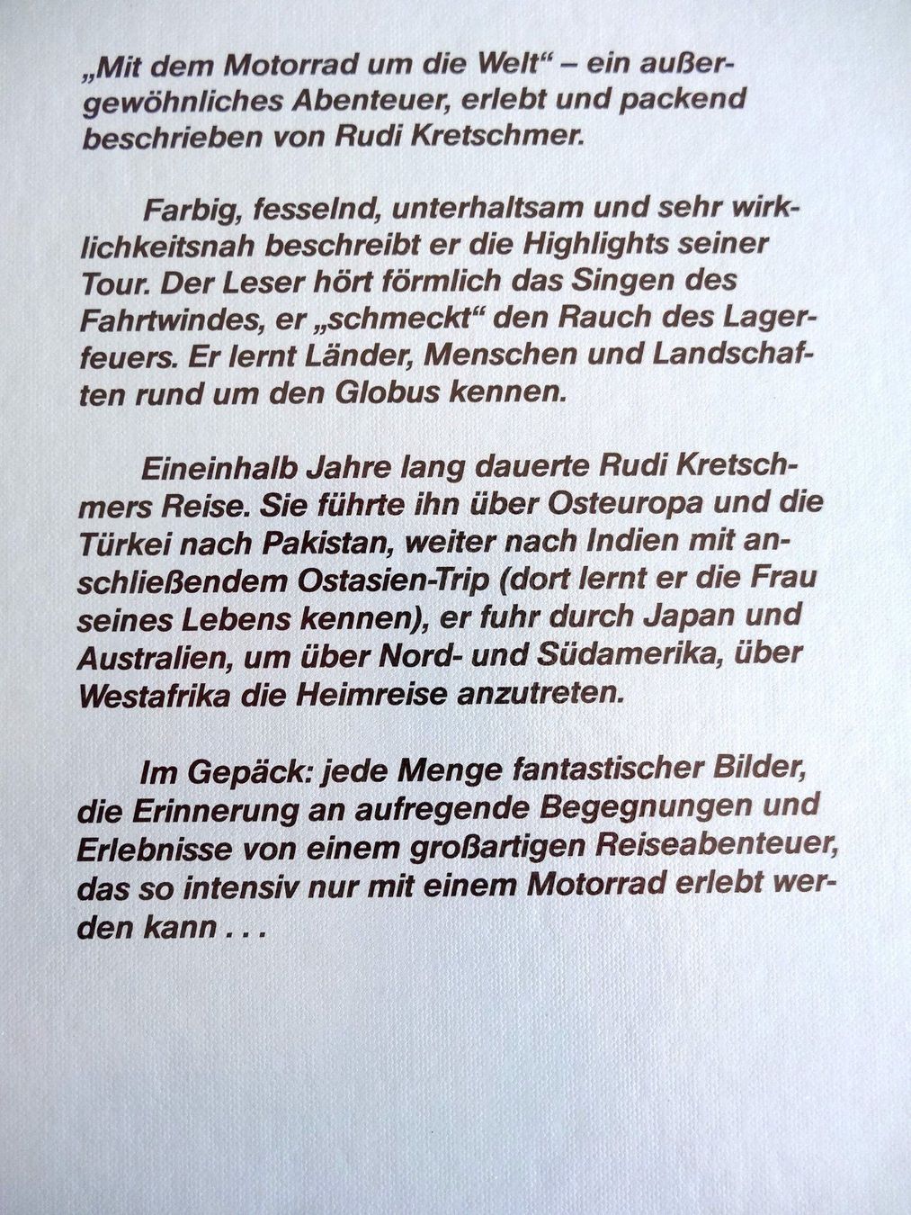 Libri: Mit dem Motorad um die Welt – Nuovo (secondo la descrizione) da Scherz venduto da Atopolino 1