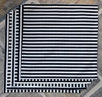 6 Tischsets schwarz weiss
