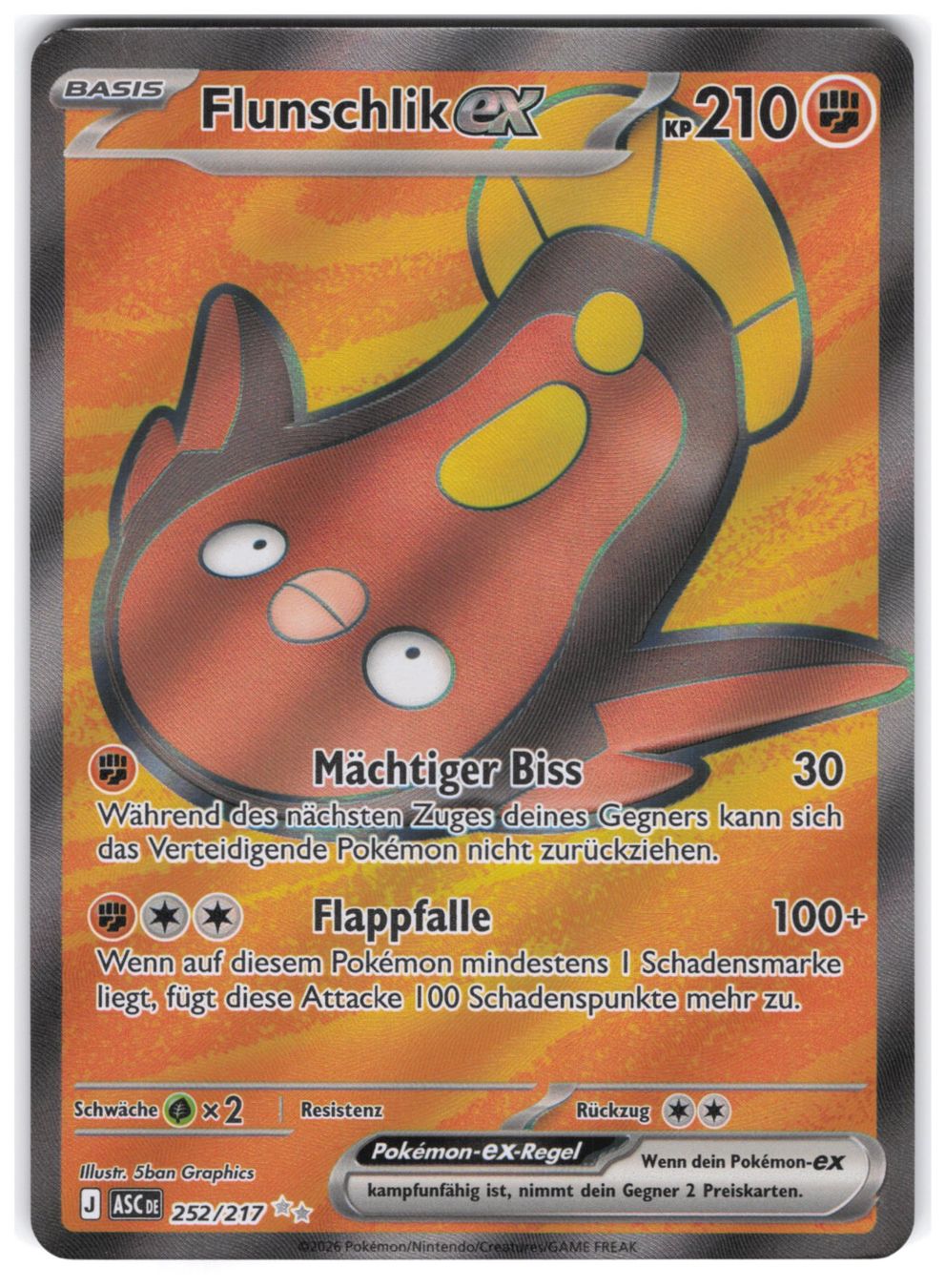 Pokémon Carte collezionabili: Flunschlik EX / Stunfisk EX / Erhabene Helden / ASC 252 – Nuovo (secondo la descrizione) da Arni AG venduto da PokemonCardsStore