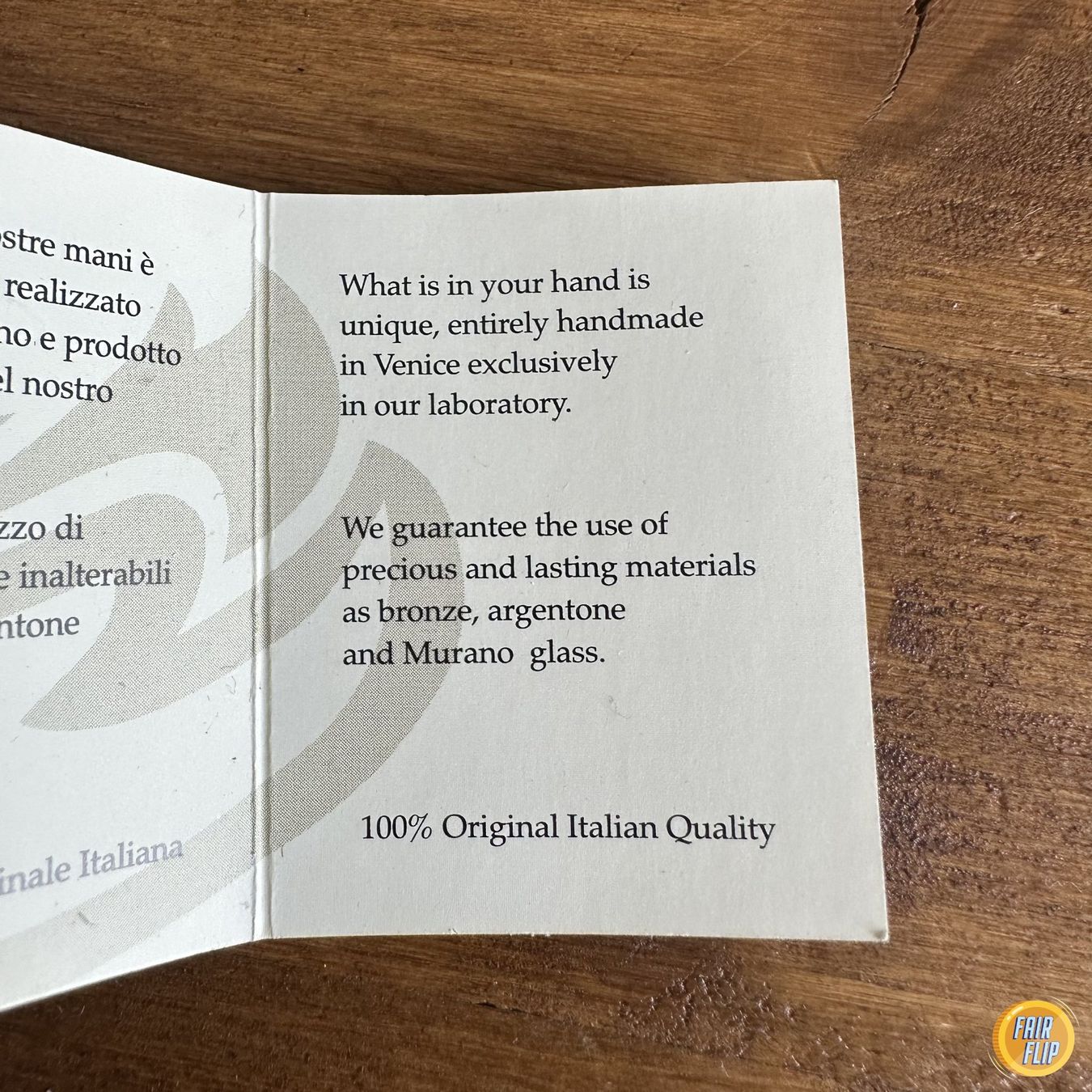 Murano Bicchieri: Bortoletti Calligraphy Set Murano Glas – Usato da Luzern venduto da fairflip 3