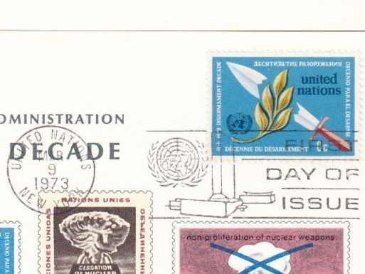 Tous les timbres: UNO 1973, 2x Disarmament Decade FDC – Neuf (Voir description) à Castione par Rx-stamps 4
