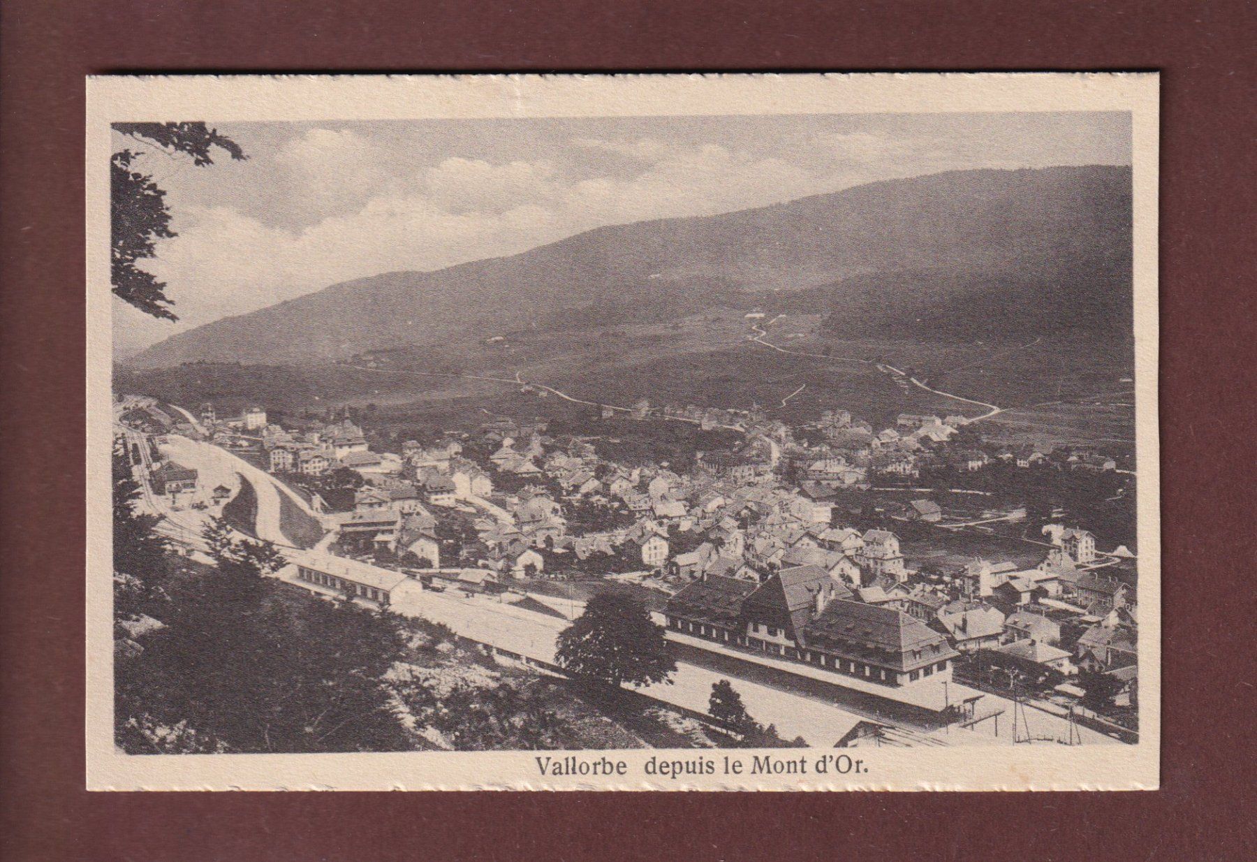 Cartoline postali: VALLORBE - Partie avec la Gare – Usato da Pully venduto da nicecards