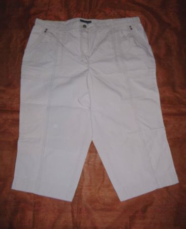 Leichte 3/4 - Sommer - Hose, Gr. 48, Hellgrau * Stark *