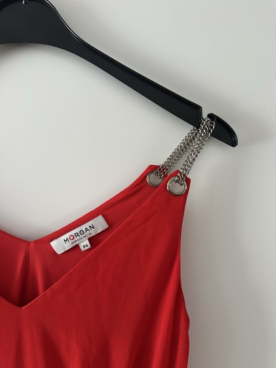 Morgan Vestiti: Robe Morgan rouge taille 34 – Nuovo (secondo la descrizione) da Clarens venduto da Riviera_Friperie 3