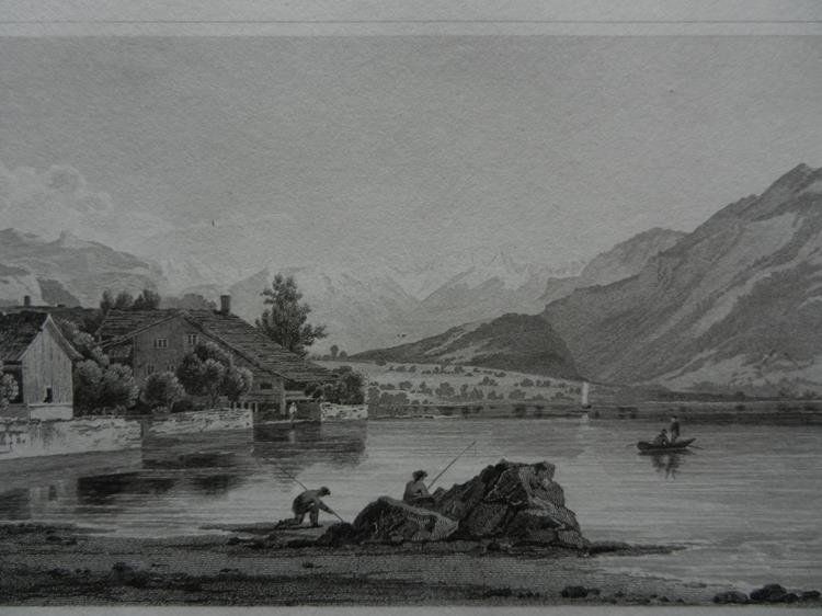 Gravures: Lake of Brienz Brienzersee – D'occasion à Risch par Rischli15 1