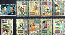 WALT DISNEY SERIE 10 MARKEN 1970 ** POSTFRISCH ** - FL