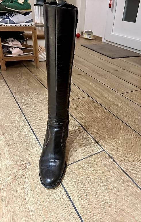 Damenschuhe: Navyboot Lederstiefel dunkelbraun Gr.40  – Gebraucht aus Oberrieden von Trendyfashy 2
