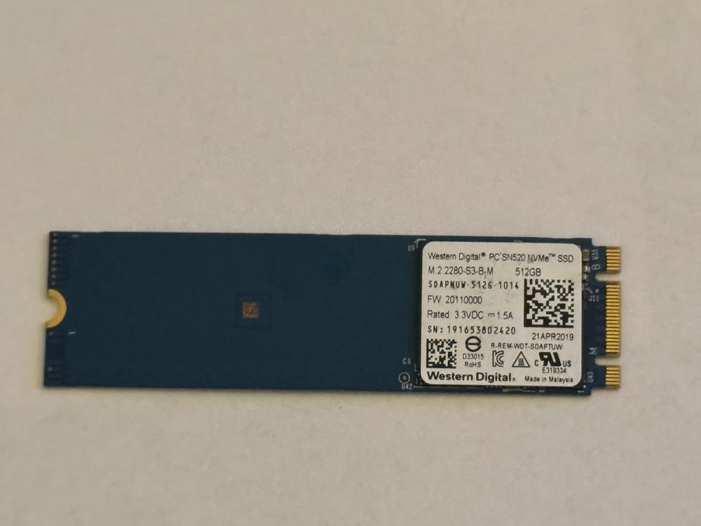 Schnelle M.2 SSD 512GB Western Digital | Kaufen auf Ricardo