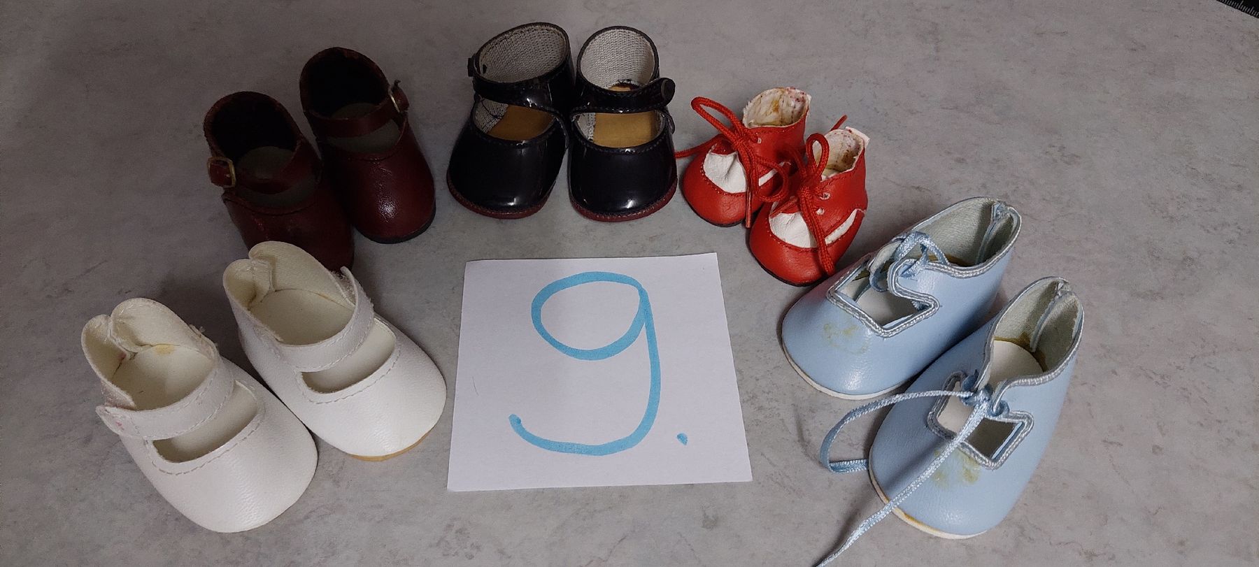 Sasha Morgenthaler Bambole: 5Paar Puppenschuhe H. Ott  evt.Sasha – Usato da Muri AG venduto da nindo1 8
