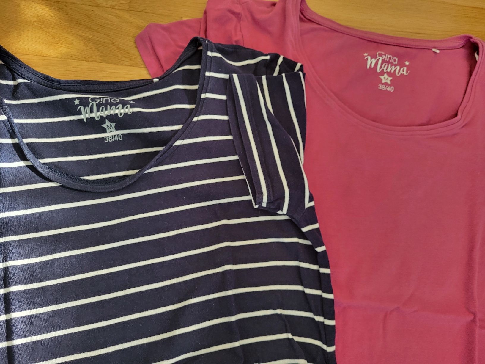 T-shirt: 2er Set Umstandsmode TShirt, Gr. 38/40 M Top Zustand – Usato da Wikon venduto da lin_qw8x