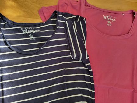 2er Set Umstandsmode TShirt, Gr. 38/40 M Top Zustand