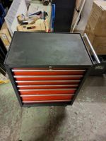Werkzeugwagen LUX-TOOLS 7 Schubladen grau/rot gebraucht