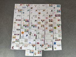 Schweiz - FDC‘s + Sonderbriefe 1976 - 1984 - 56 Stück