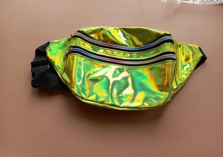 Holographische Gürteltasche gelb - Sac banane holographique