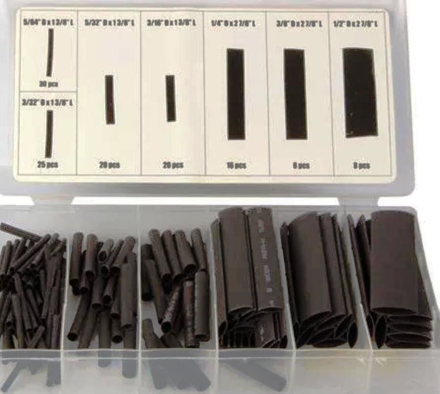 Componenti elettronici: Schrumpfschlauch-Set 127 teilig schwarz – Nuovo e nell'imballaggio originale da St. Gallen venduto da schnaeppchen-preise