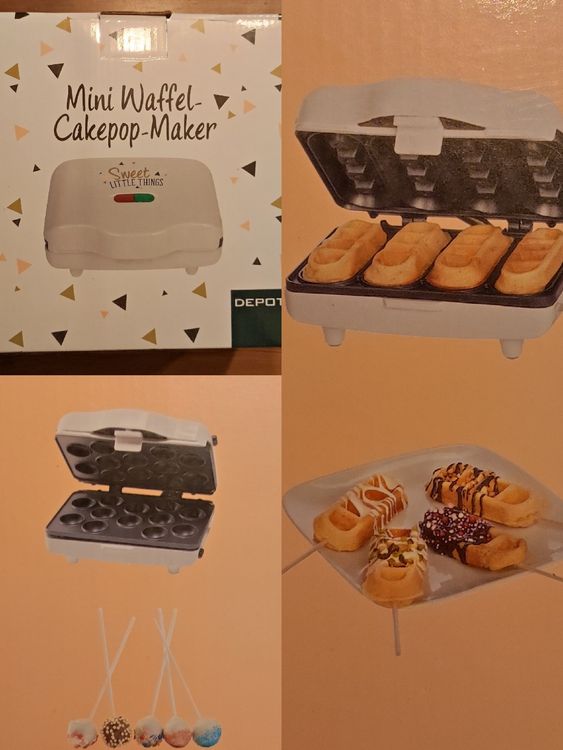 Mini Waffel Cakepop Maker neu Depot Kaufen auf Ricardo