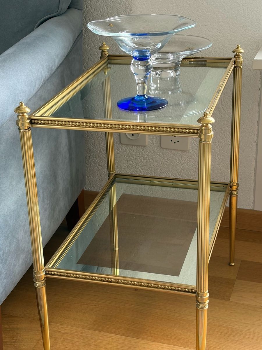 Tavoli: Beistelltisch, Bronze und Glas – Usato da Düdingen venduto da shoppingUA