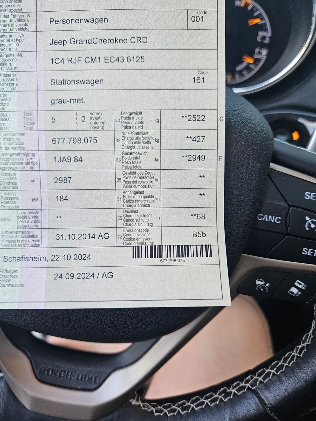 Jeep Automobili: Jeep GrandCherokee CRD 3.0 Overland – Usato da Seengen venduto da messer01 8