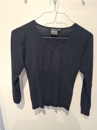 Damen Pullover Jones schwarz Grösse 36 V-Ausschnitt