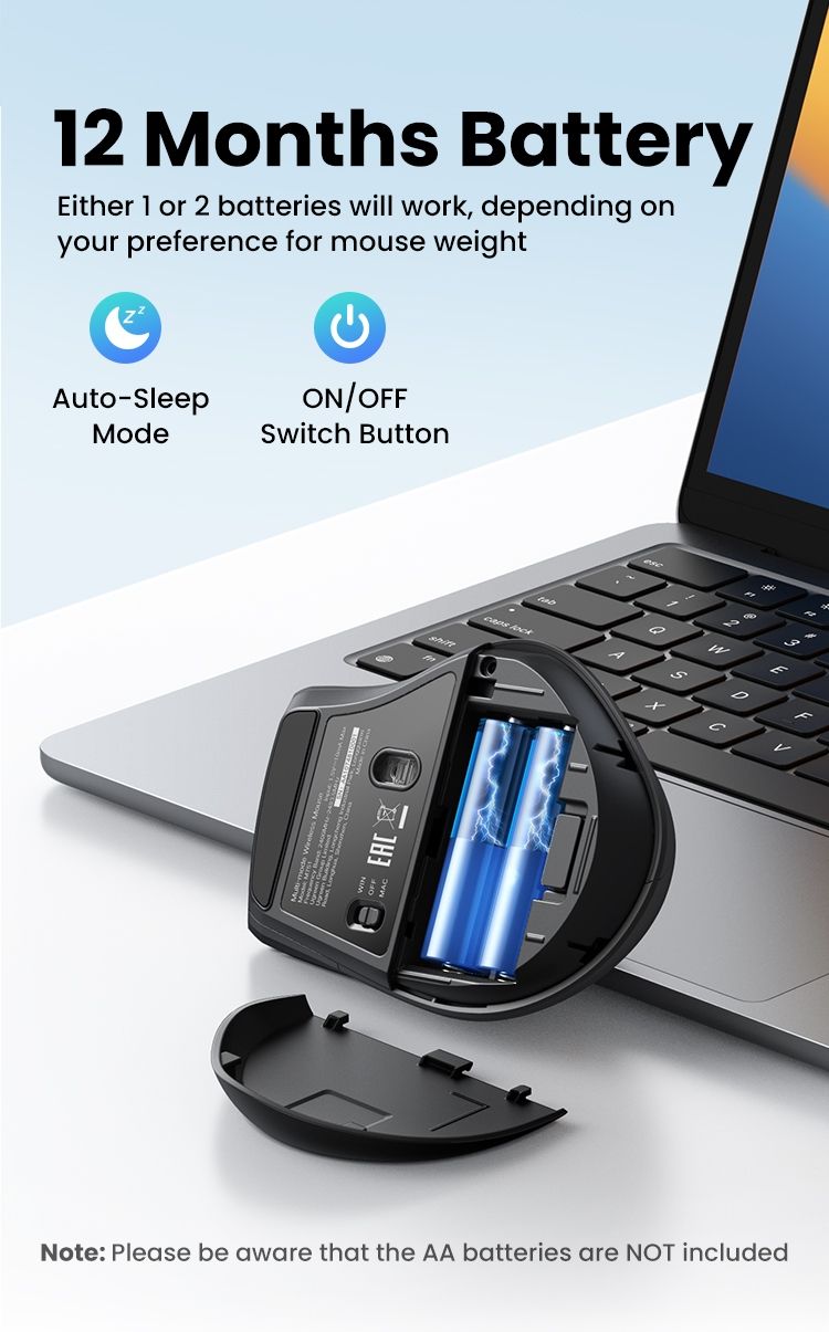 Mouse: UGREEN Bluetooth Maus Hyper-fast Scroll 5000DPI, Dual Mode – Nuovo e nell'imballaggio originale da Romanshorn venduto da pfimex 7