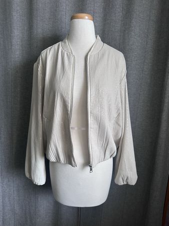 Bomberjacke mit Pailletten