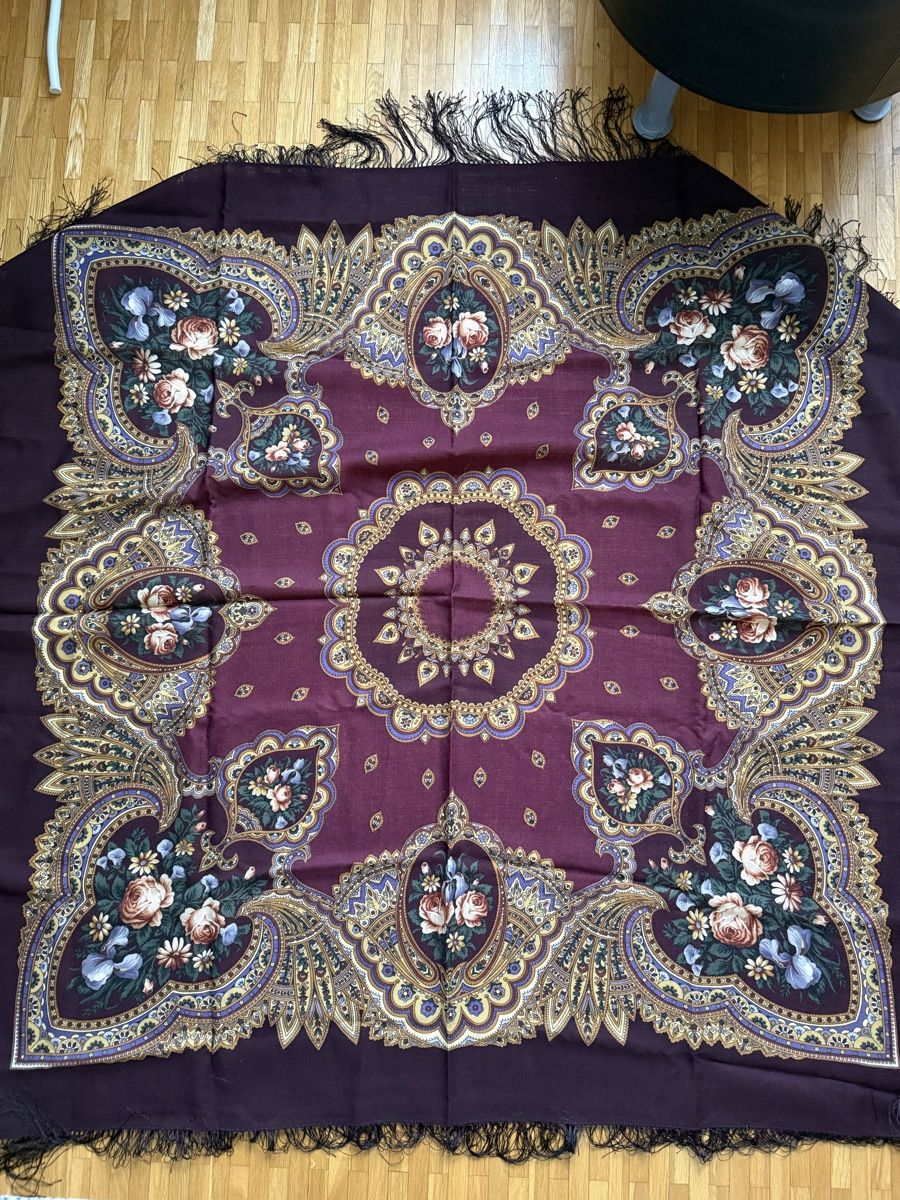 Foulard & Sciarpe: Pavlovo Posad Russian wool shawl – Nuovo (secondo la descrizione) da Nyon venduto da dasha107 1