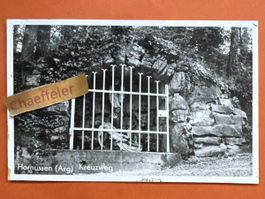 Alte Ansichtskarte Hornussen AG,  Kreuzweg Vintage