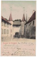 Souvenir de Colombier, groupe de soldats, circulée 1900