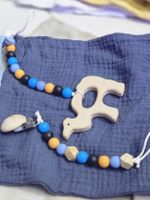 Baby Nuggikette Holz Kamel und Beissring, Boho