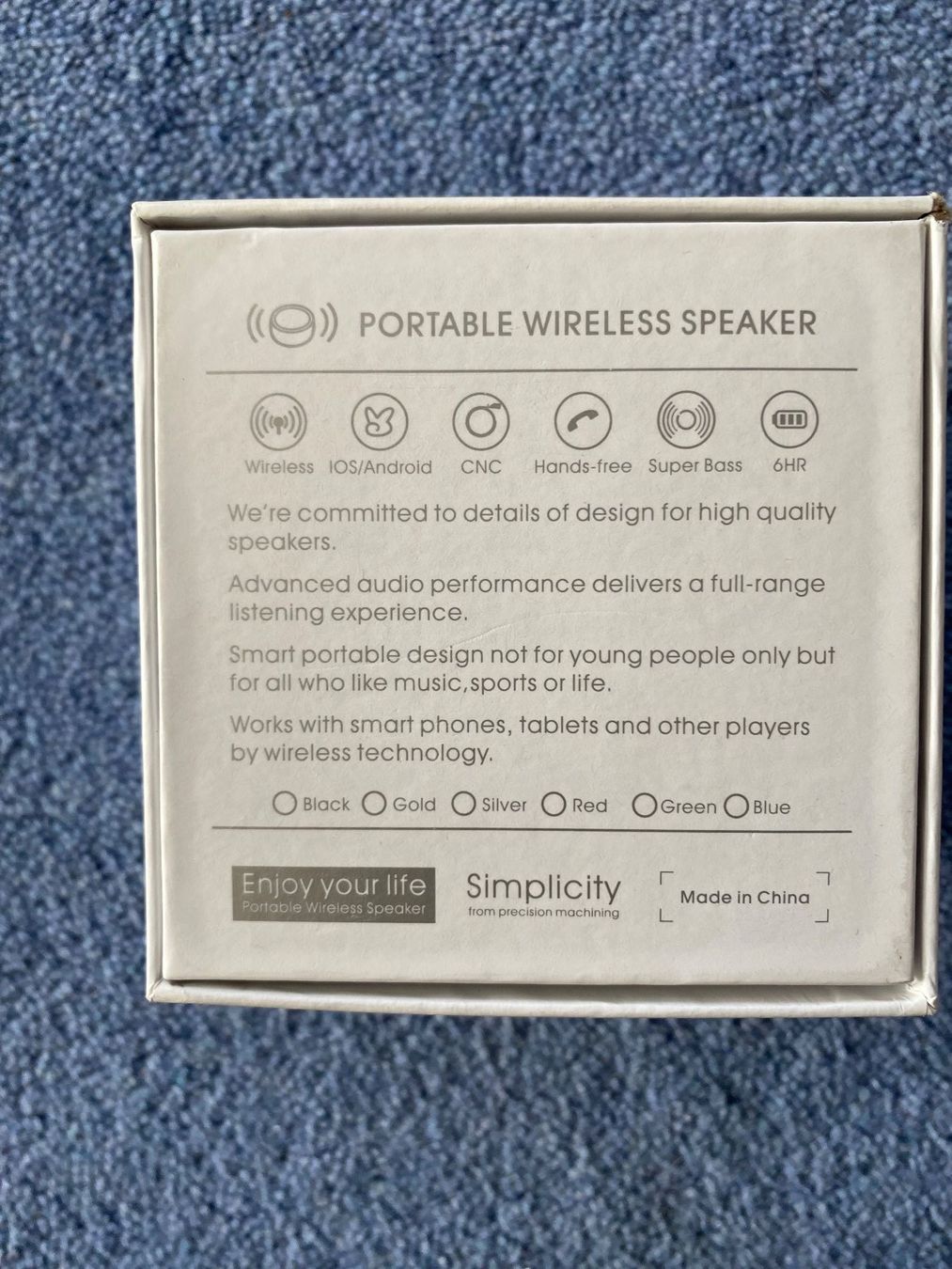 Lautsprecher: Simplicity portable wireless Speaker neu / originalverpackt – Neu und originalverpackt aus Appenzell Meistersrüte von zongabolla 1